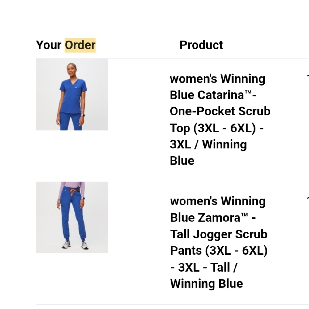 Figs Scrubs set